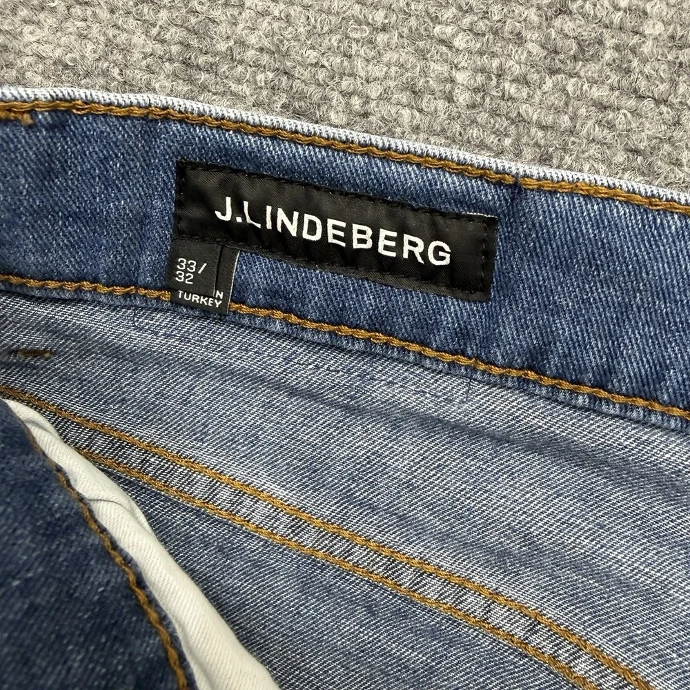 J. Lindeberg Jeans Jay Mid Rise Slim Fit Denim men's size 33 33x32